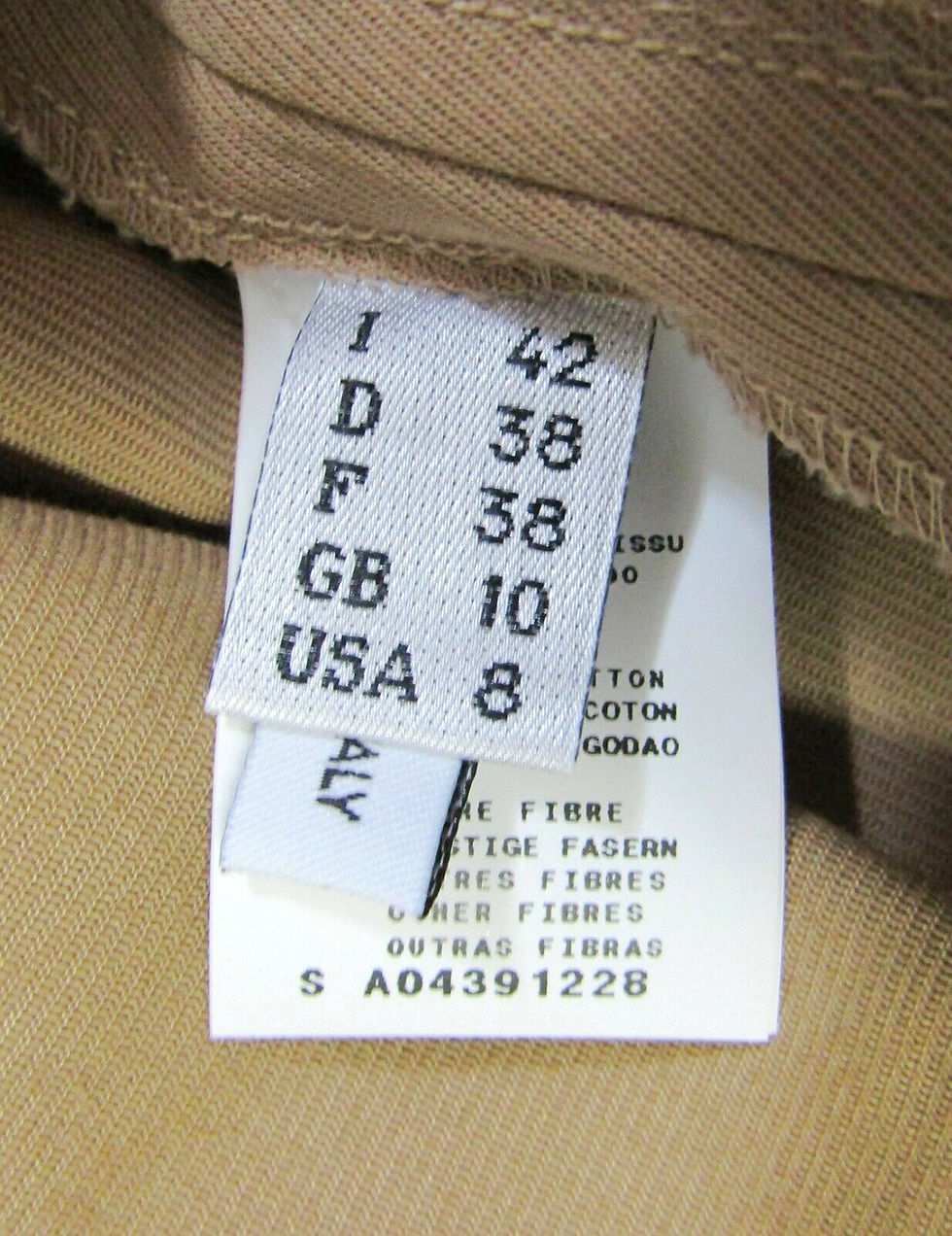 Thumbnail: JEAN PAUL GAUTIER Femme Dress 8 Grommets Trim Beige Belted 38 8 Taupe NEW