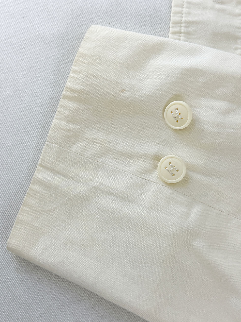 Hình thu nhỏ: HERMES Paris Cotton Button Up Utility Parka Jacket 38 Ivory 6 Unisex