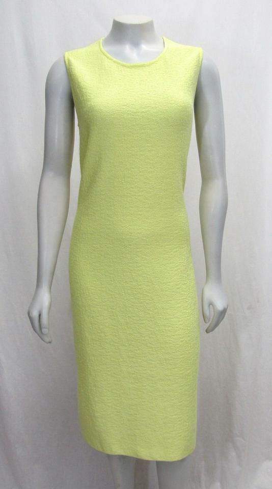 縮圖：ST. JOHN Yellow Citron Hannah Knit Sheath Dress 10