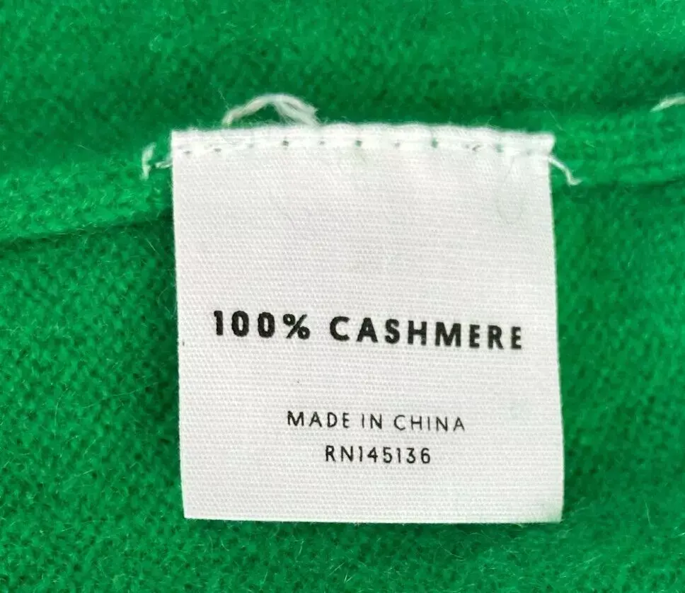 Hình thu nhỏ: LINGUA FRANCA Felt Heart Crewneck Sweater Medium Kelly Green Orange Patch M