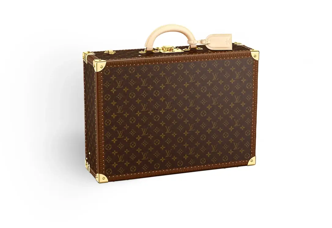 NEW LOUIS VUITTON Bisten 55 Monogram Canvas Trunk Case Luggage Travel M21327