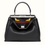 Hình thu nhỏ: FENDI FF Regular Black Peekaboo Nappa Leather Python Bag Bugs Tote Bag