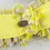 Thumbnail: LANVIN Faux Pearl & Tweed Multi-Strand Necklace Yellow Lime Green Chain Signed