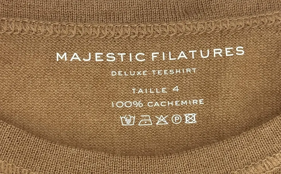 Thumbnail: NWT MAJESTIC FILATURES Long Sleeve Solid Camel Cashmere Crewneck Knit Sweater 4