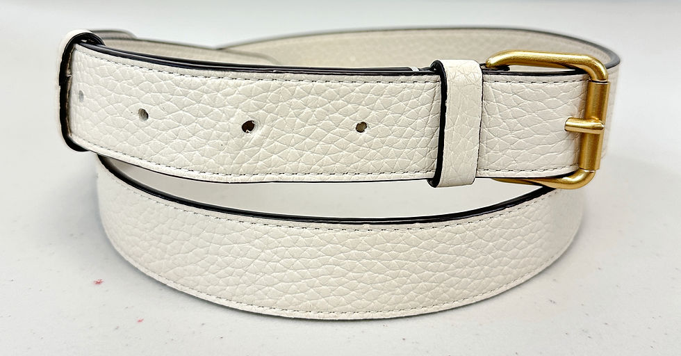 Miniatura: COACH Cara Pebble Leather Satchel Crossbody Bag Chalk White Gold Hardware Medium