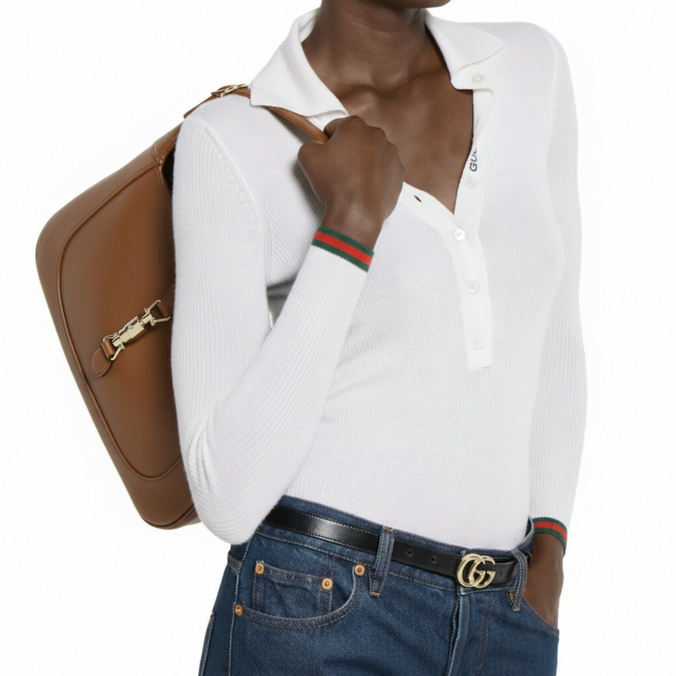 Miniatura: GUCCI Jackie 1961 Leather Shoulder Bag Large Brown Gold Hardware Piston Closure