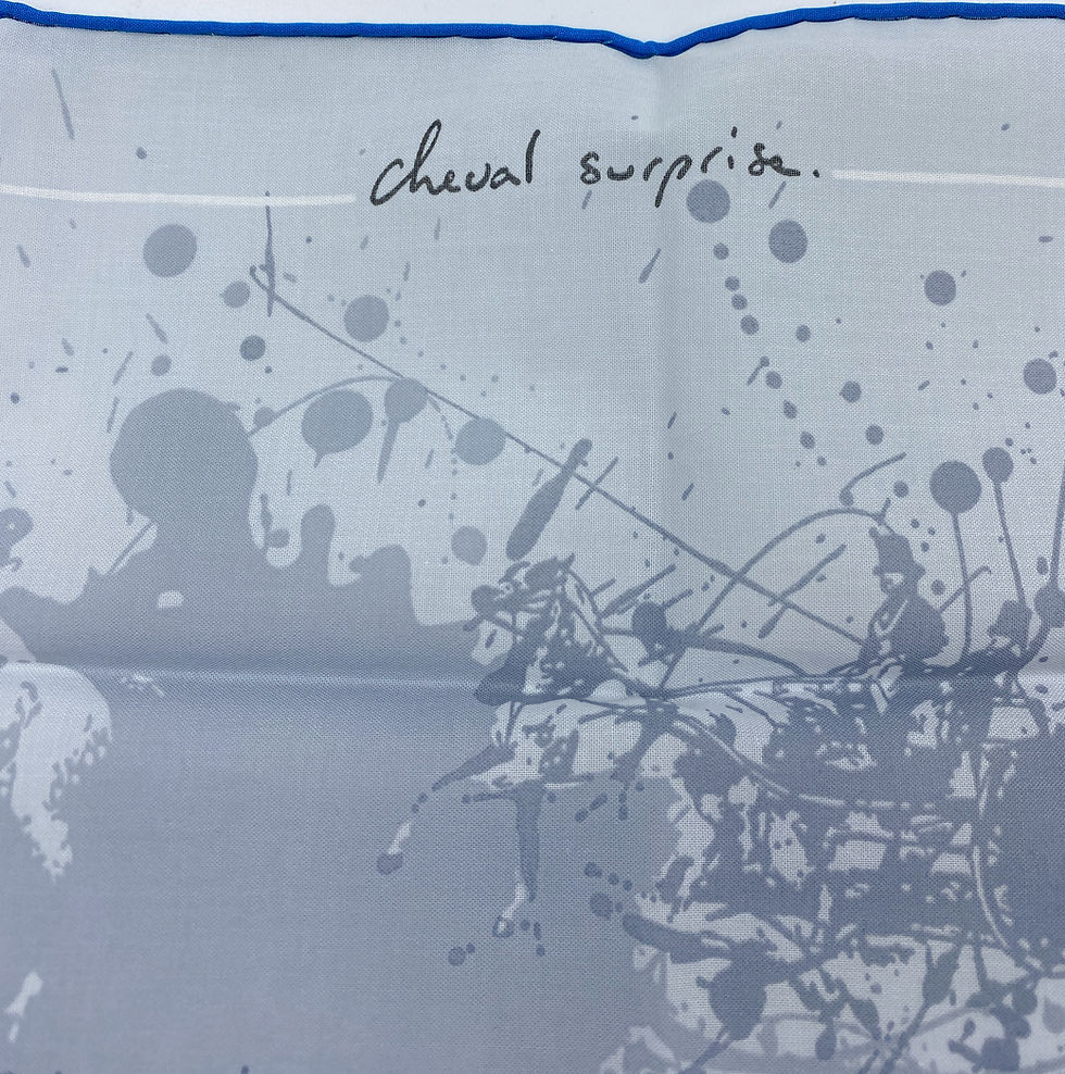 Hình thu nhỏ: NEW HERMES Le Gavroche Scarf Cheval Surprise Square Scarf 2016 Green Blue