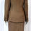 Miniatura: MICHAEL KORS 2PCS Brown Two piece Wool Suit Set Jacket Fox Fur Collar Skirt 4