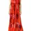 縮圖：FUZZI Strapless Ruffle Floral Maxi Dress M Burnt Orange Popover Tulle Lined Md
