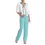 縮圖：NWT ST. JOHN Collection Santana Knit Turquoise Straight Pants Stretch Classic 4