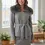 Thumbnail: MAX MARA GRAY Quincy JACKET SKIRT Set  RABBIT FUR COLLAR 38 4 Wool Belt Suit