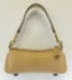 Thumbnail: ESCADA Tan Leather Classic Shoulder Bag Pockets Buckle Small Gold Hardware
