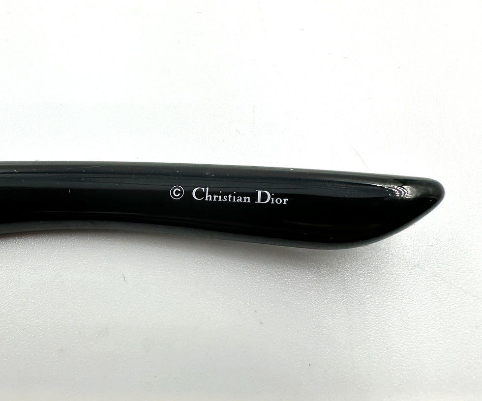 Miniatura: CHRISTIAN DIOR Cannage 1 ATSO0 Gray Lens Logo Black Frame Shield Sunglasses 115