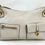 Hình thu nhỏ: SALVATORE FERRAGAMO Gancini Ivory Leather Pockets Gold Hardware Crossbody Bag