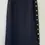 Thumbnail: NWT GIVENCHY Punto Milan Stitch High Low Skirt Medium Black Gold Buttons Md