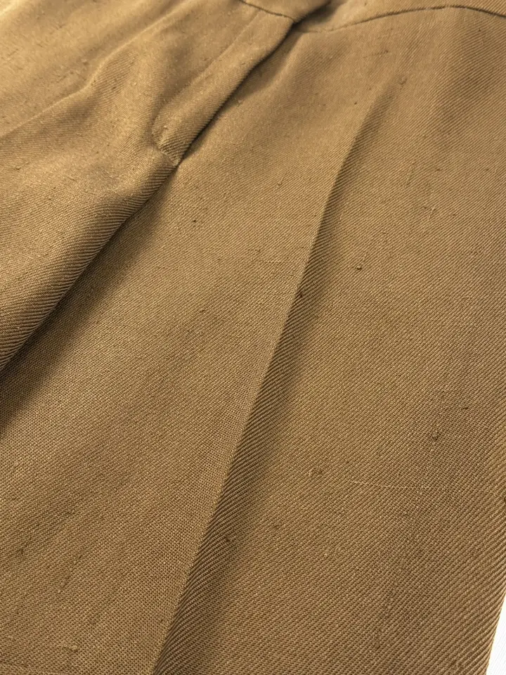 Hình thu nhỏ: NWT OSCAR DE LA RENTA Twill Knee Length Shorts 8 Brown Silk Runway Resort 2007