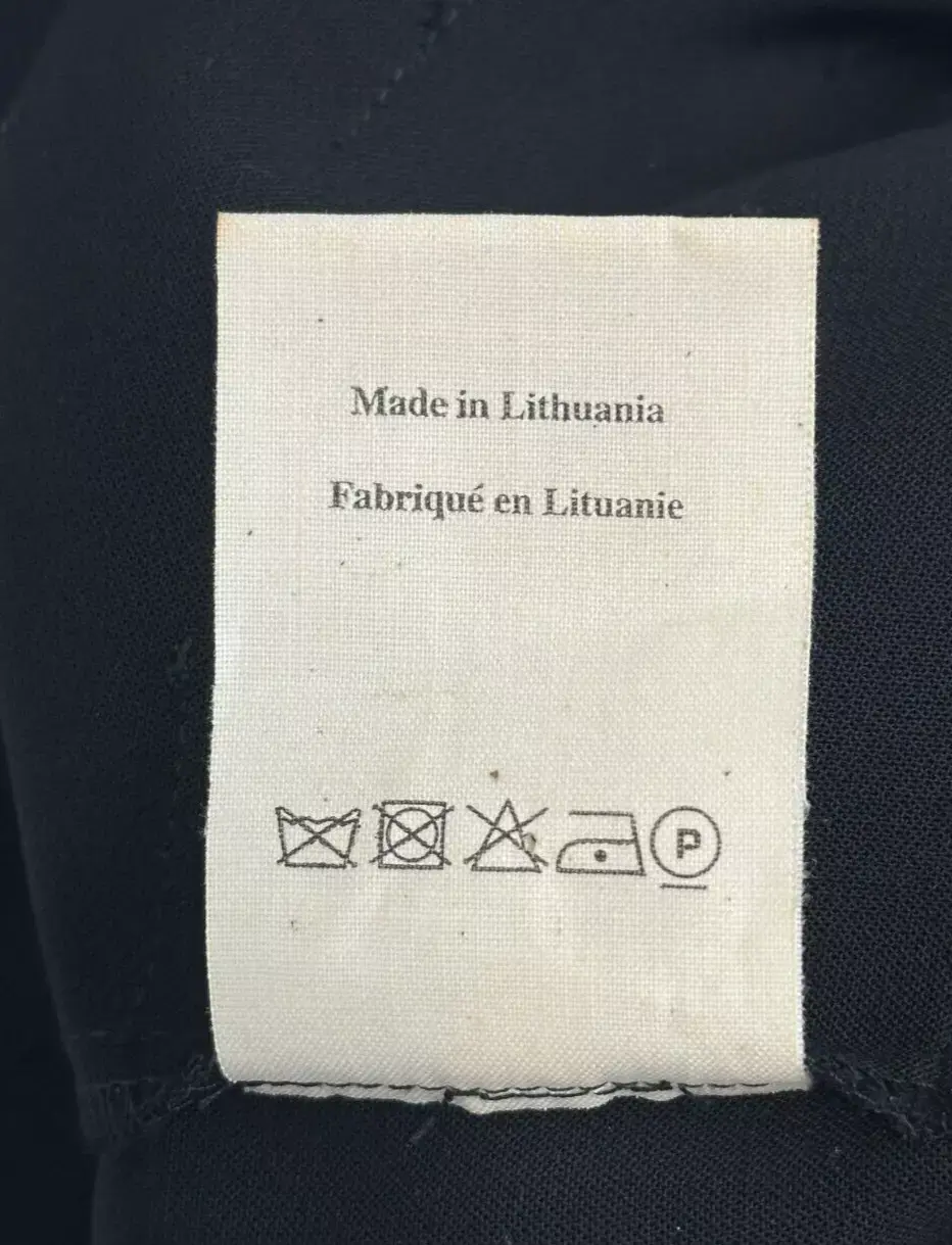 Thumbnail: A.W.A.K.E MODE Crepe Multi Rectangle Long Sleeve Top 46 Black Fringe RARE