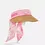 縮圖：New CHRISTIAN DIOR Dioriviera D-Ocean Straw Visor Mitzah Pink Tie Adjustable Hat