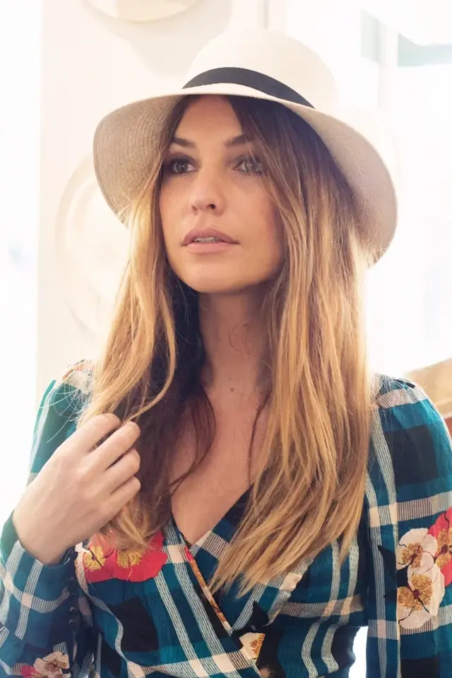 Miniatura: NEWT AT THE ROYAL PANAMA Beige Black Ribbon Montecristi Sombrero Straw Hat 7