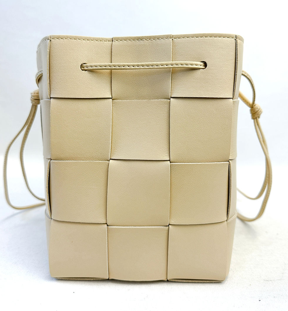 Thumbnail: BOTTEGA VENETA Porridge Cassette Bucket Bag Small Intrecciato Leather Crossbody