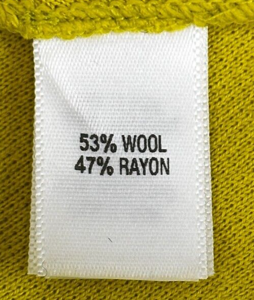 Hình thu nhỏ: NEW ST. JOHN Wool Rayon Knit Top Small Chartreuse Oversized Cinch Waist Yellow
