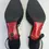 縮圖：Vintage CHRISTIAN LOUBOUTIN Satin Pointed Toe Pumps 40.5 Black 10.5 US Slingback