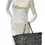 Thumbnail: VALENTINO Leather Rockstud Butterfly Tote Bag Black Silver Gold Studded