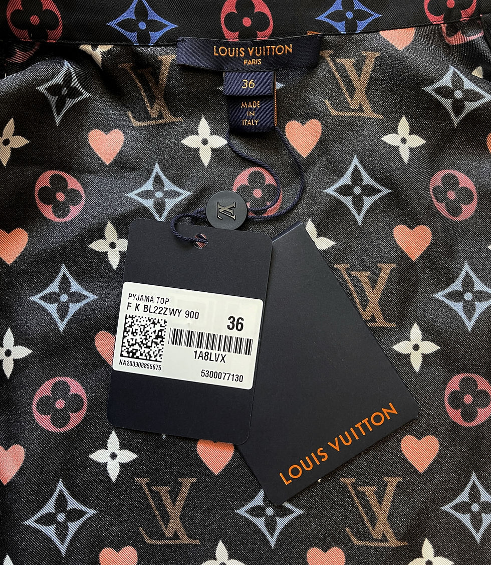 Miniatura: NWT Louis Vuitton Game On Card Pocket Pajamas Top Cruise 2021 36 4 US