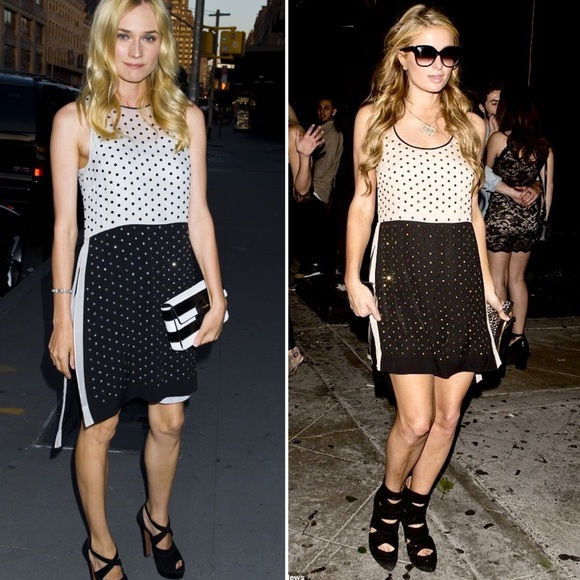 Miniatura: DVF Diane von Furstenberg 2 Piece ABRIELLE CRYSTAL STUDDED DRESS 2 Small