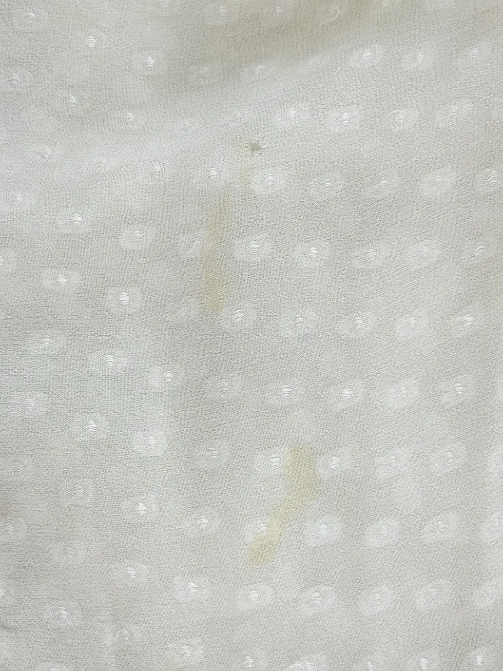 Hình thu nhỏ: CAROLINA HERRERA Silk V Neck Beaded Cream Swiss Dot Strap Maxi Dress 6