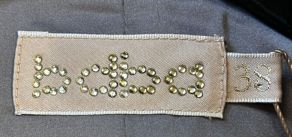 Hình thu nhỏ: BDBA Sequin Blazer Jacket 38 Wine Multi Single Breasted Long Sleeves Button