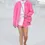 Hình thu nhỏ: CHANEL Denim Long Jacket 36 4 Neon Pink Button Pocket Camellia Flowers 2021