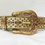 縮圖：B.B. SIMON Womens Fashion Belt Yellow Rhinestone Studded Adjustable 40 X 1.5