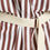 縮圖：VICTORIA BECKHAM Cotton Wrap Front Mini Shirt Dress 10 Brown White Striped