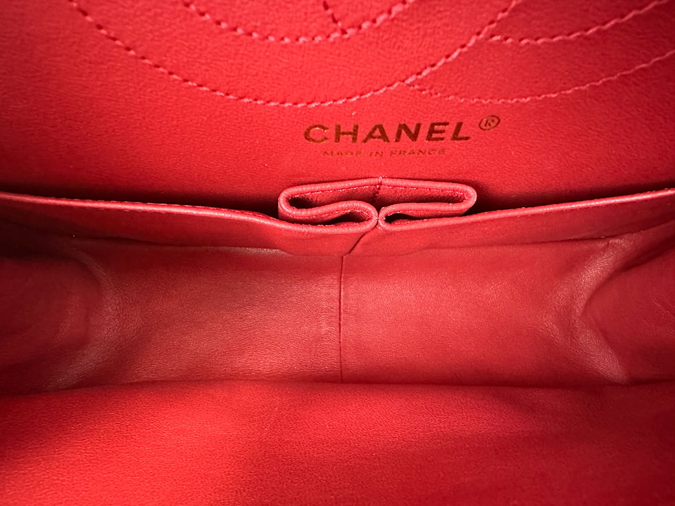 Miniatura: CHANEL Quilted Leather Double Flap Bag Dark Red Reissue 2.55 226 Gold Hardware