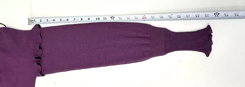 Miniatura: STELLA MCCARTNEY Wool Jumper Sweater 38 Purple Hooded Ruffle Drawstring