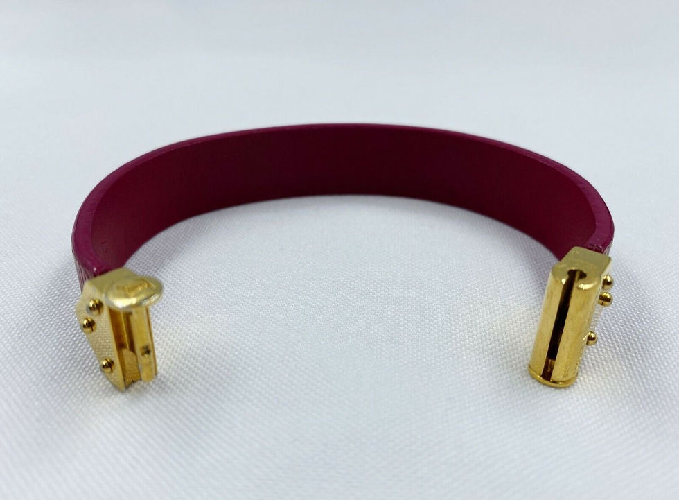 Miniatura: LOUIS VUITTON Indian Rose Epi Leather Spirit Bracelet 17 M6681 Unisex