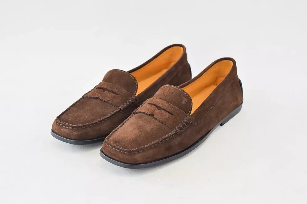 Thumbnail: NEW TOD'S City Gommino Suede Loafers 39.5 Chocolate Brown Driving Shoes 9.5