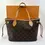 Thumbnail: LOUIS VUITTON Neverfull Monogram Tote Bag PM Brown Pivoine Canvas Ebene M41245