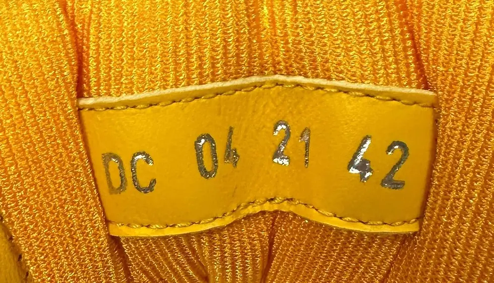 縮圖：CHRISTIAN DIOR Oblique Galaxy Mens B27 Low Top Sneakers 43 Yellow Calfskin NEW