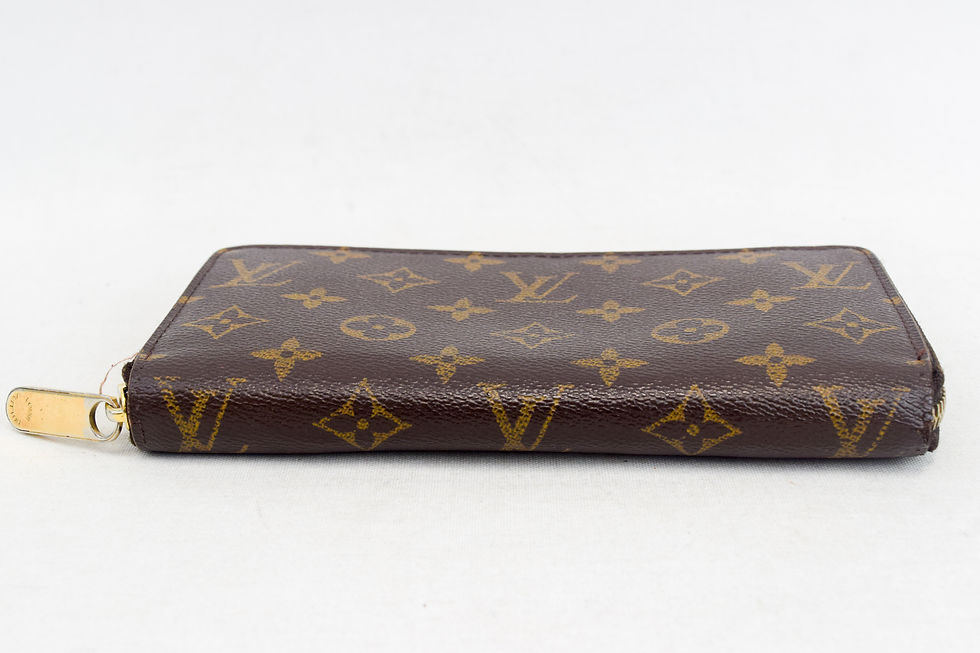 縮圖：LOUIS VUITTON Zippy Wallet Monogram Canvas Large Brown M42616 VINTAGE Unisex