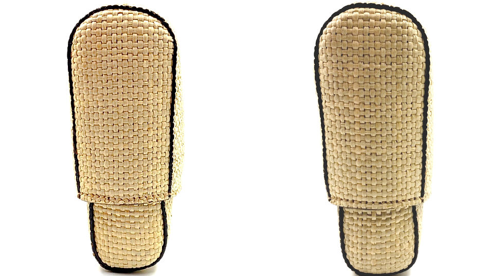 Thumbnail: NEW CHANEL Beige CC Logo Neutral Raffia Mark Stitch Woven Clutch 1998