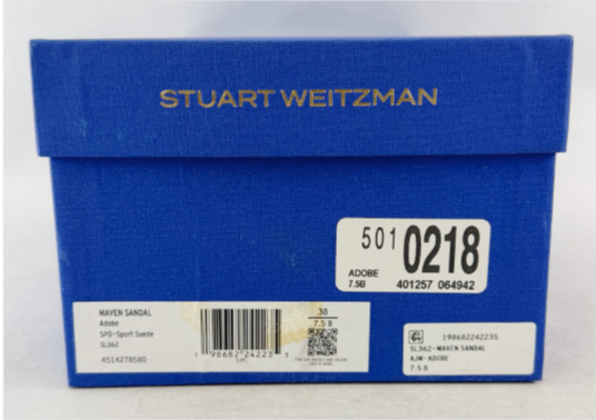 Thumbnail: STUART WEITZMAN Maven Sport Suede Leather Sandals 7.5 Adobe Open Toe