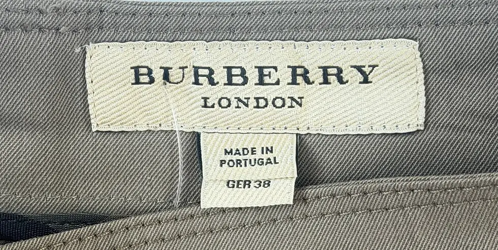 縮圖：BURBERRY Peplum Pencil Skirt 8 US Taupe Knee Length Straight Back Zipper