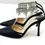 Hình thu nhỏ: JIMMY CHOO Satin Pointed Toe Pumps Heels 38 8 US Black Ankle Crystal Strap