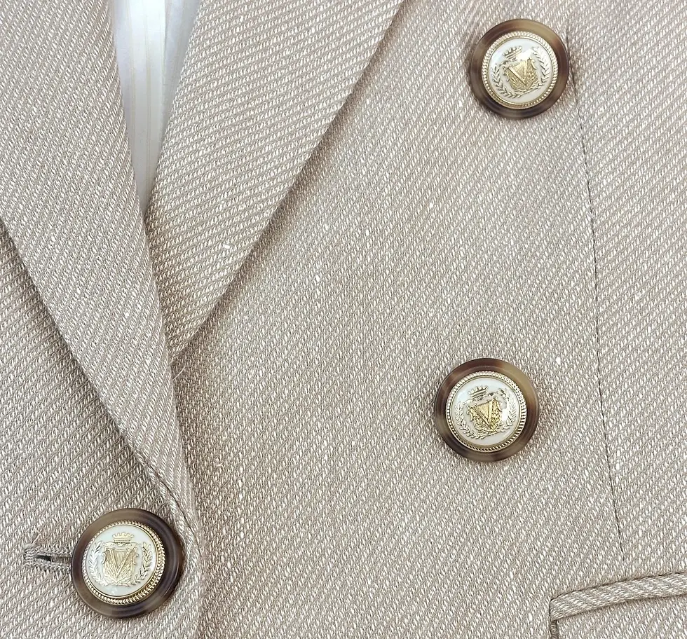 Hình thu nhỏ: VERONICA BEARD Diego Dickey Jacket 10 Sandalwood Melange Buttons Faux Pocket NWT