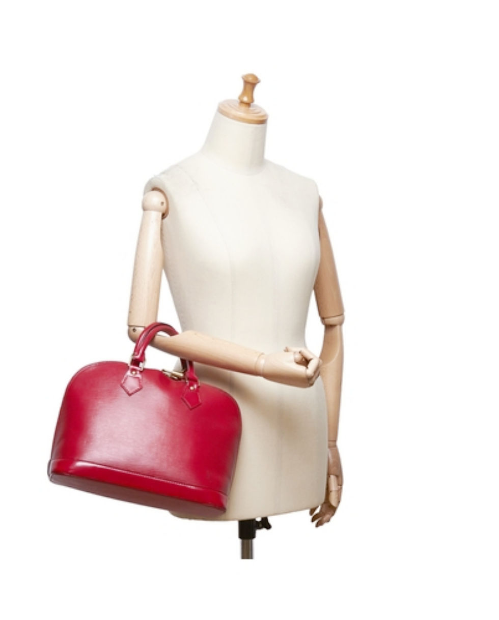Thumbnail: LOUIS VUITTON Alma PM Castillan Red Epi Leather Handbag Satchel M52147 Purse