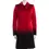 Miniatura: ST. JOHN Colorblock Long Jacket Coat 16 Red Black Ombre Satin Wool Large L
