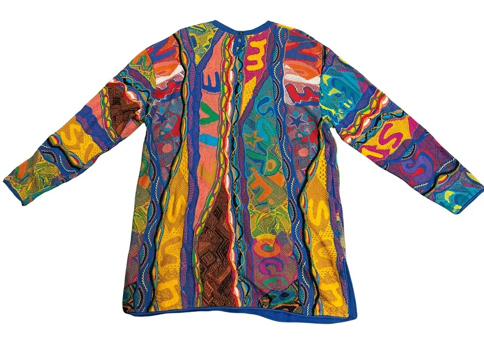 Miniatura: COOGI Knit 3D Print Pattern Sweater XL Multicolor Crew Neck Long Sleeves