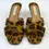 Thumbnail: AQUAZZURA Divine 50 Mule Heels 38.5 Brown Leopard Suede Leather Sandals 8.5 NEW